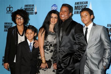 Jermaine Jackson With His Wife Halima And Sons Jeremy Jermajesty And Jaafar Attended Ama