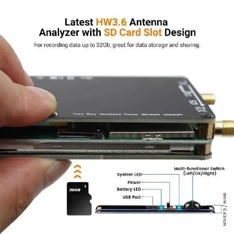 Uyangg Nanovna H Vector Tinklo Antenos Analizatorius Khz Ghz Mf Hf