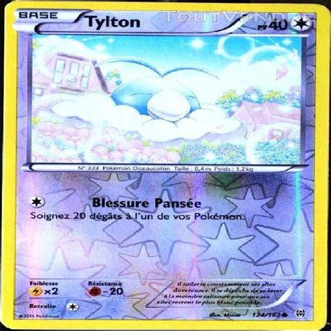 Carte Pok Mon Tylton Pv Reverse Xy Impulsion En France