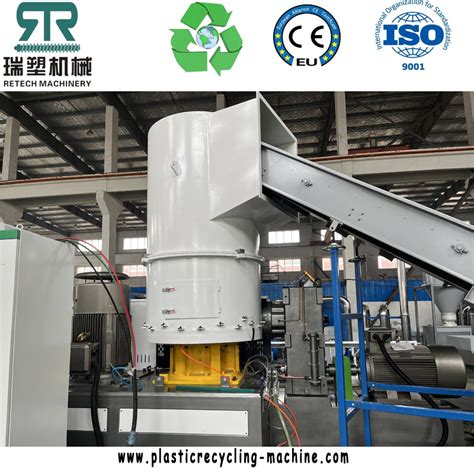 Kg Hr Hdpe Bag Ldpe Film Plastic Compactor Double Stage Pelletizing