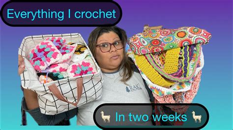 Everything I Crochet In Two Weeks Crochet Crochetting Crochetbags