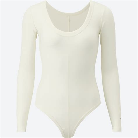 Uniqlo X Alexander Wang Heattech Ribbed Long Sleeve Bodysuit