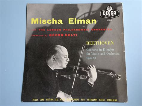 ELMAN Solti Beethoven Violin Cto Decca LXT 5068 Kaufen Auf Ricardo