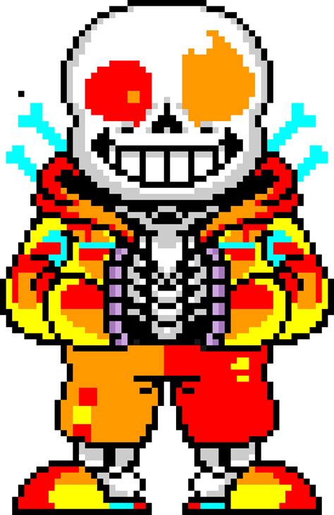 Sans au pixel art