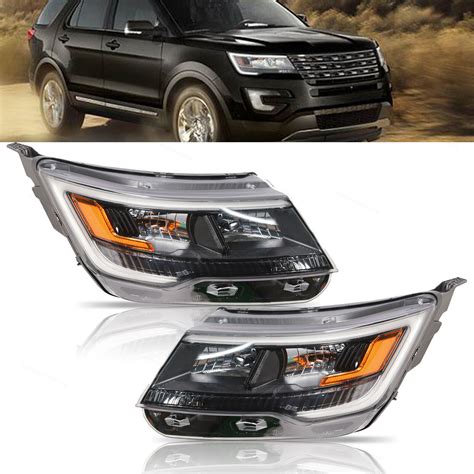 Front Left Right Side Headlight For Ford Explorer Limited Xlt