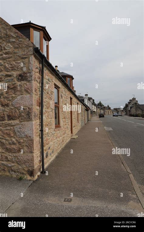 Dufftown Street Scene Scotland July Stock Photo Alamy