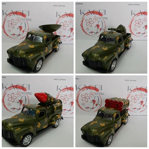 Miniatura Caminh O Militar Camuflado De Guerra Metal Escala