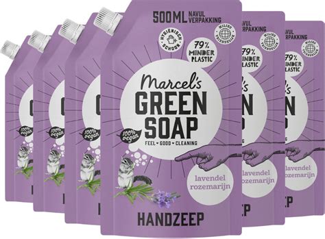 Marcel S Green Soap Handzeep Lavendel Rosemarijn Navulling 6 X 500