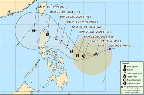 Cyclone Kristine Signal No 1 Issued For 15 Areas Nationwide