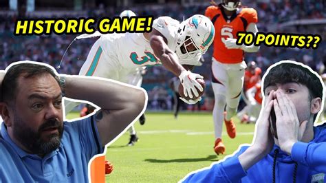 Denver Broncos Vs Miami Dolphins Game Highlights British Father And Son Reacts Youtube