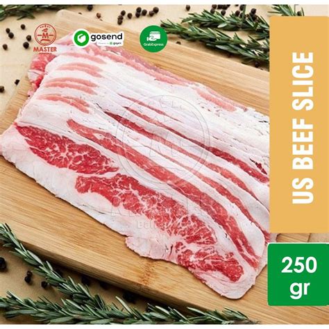 Jual Us Beef Shortplate Slice Daging Sapi Premium Halal 250 Gr