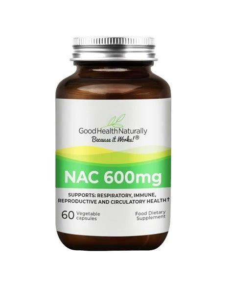 Nac Capsules Lemon Well Med Health Supplements