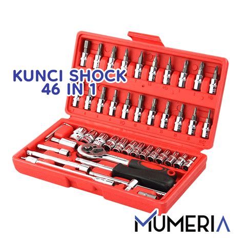 Kunci Pas Shock Sok Shok Socket Ring Wrench Obeng Peralatan Perkakas