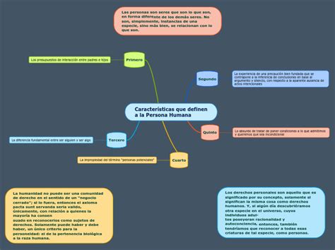 Características que definen a la Persona H Mind Map