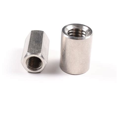 Stainless Steel Round Coupler Coupling Nut, China Stainless Steel Round ...