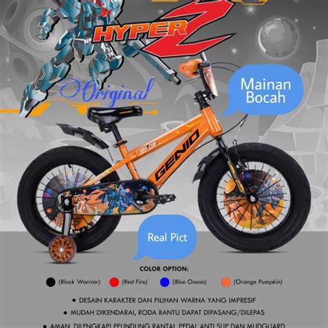 Jual Sepeda Anak Bmx Genio Hyper Z Inch Ban Jumbo Shopee Indonesia