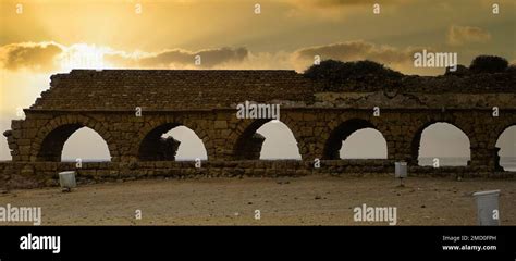 Aqueduct of Caesarea Maritima (Israel Stock Photo - Alamy