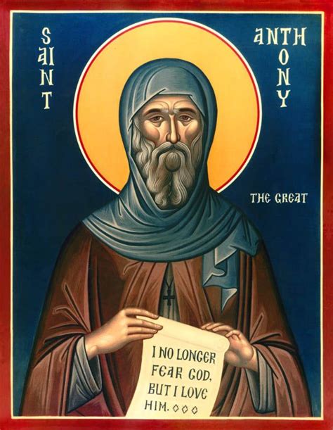 St Anthony The Great Anthony The Great Saint Anthony Orthodox Icons