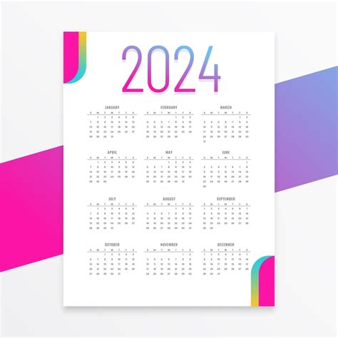 Dise O Creativo De Calendario De Feliz A O Nuevo Con D As Y Fechas