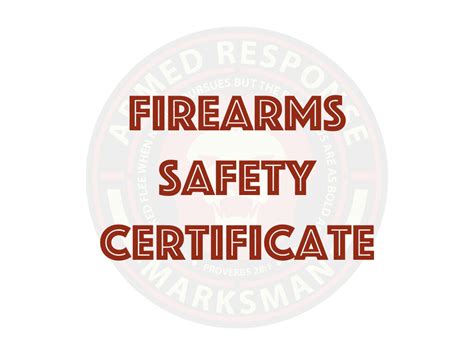 California Firearms Safety Certificate — Firearms Training