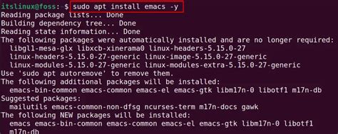 How To Install Emacs On Ubuntu Its Linux Foss