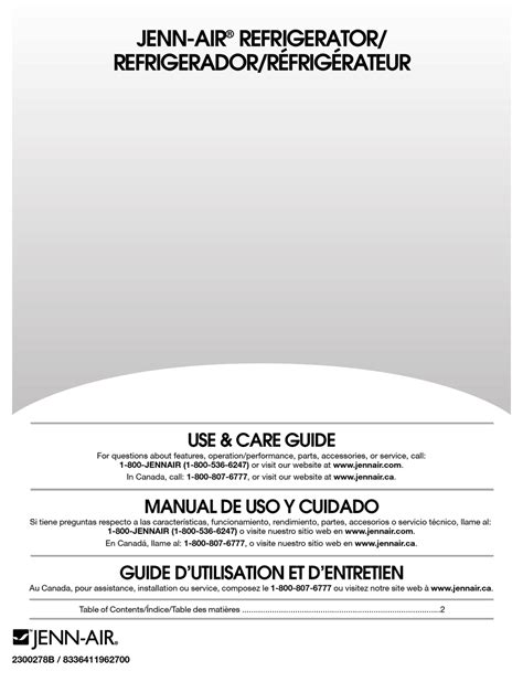 JENN-AIR JUR248RYEP USE & CARE MANUAL Pdf Download | ManualsLib