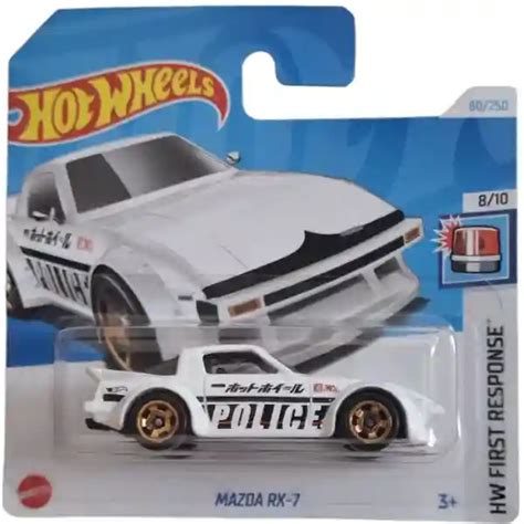 Mattel Hot Wheels Mazda RX 7 Police rendőrautó Morzsa játé