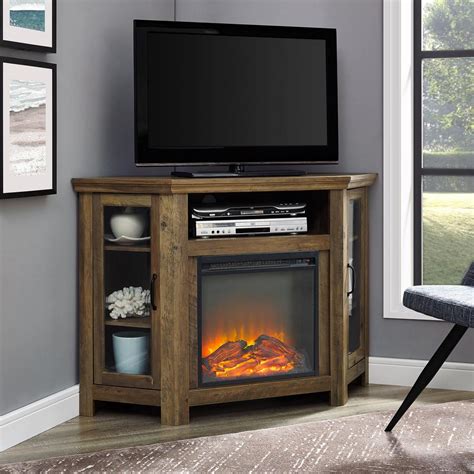 corner fireplace tv stand - How to Decorate a Small Living Room in Six Easy Steps