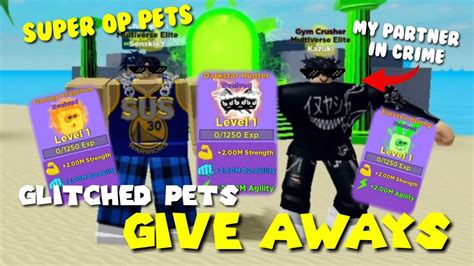 Muscle Legends Glitched Pets Giveaways Ft Kazuki Roblox Youtube