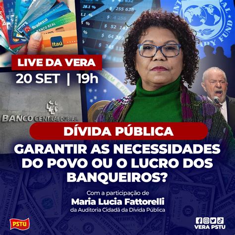 Live Hoje Dívida Pública Garantir As Necessidades Do Povo Ou O Lucro