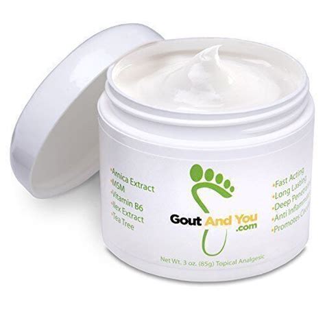 Gout And You Relief Cream For Joint Discomfort Flare Ups Tendon