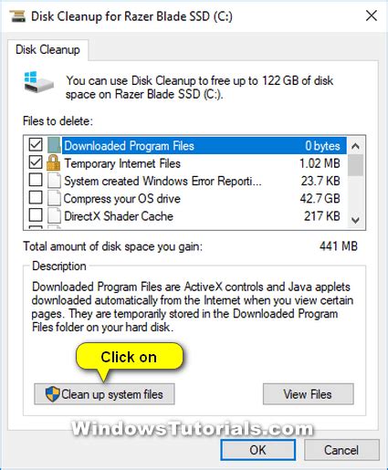 Use Disk Cleanup In Windows 10