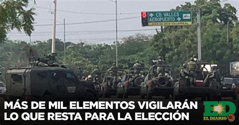 Más De Mil Elementos Vigilarán Lo Que Resta Para La Elección