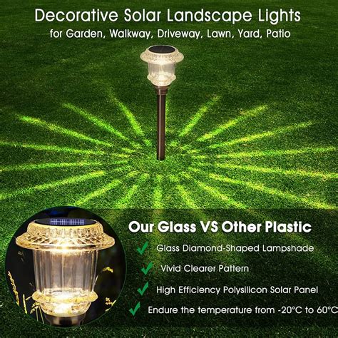 Mainstays Solar Powered Black Lattice Led Landscape Pathway Light