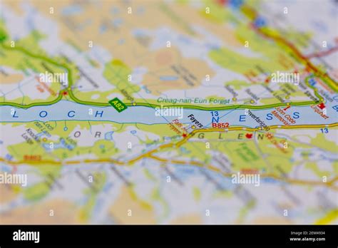 Loch Ness Road Map Hi Res Stock Photography And Images Alamy