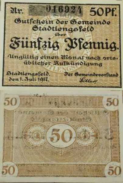 Pfennig Ciudad De Stadtlengsfeld Sajonia Weimar Eisenach Numista