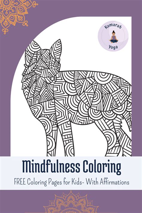 Free Mindfulness Coloring Pages for Kids : Kumarah