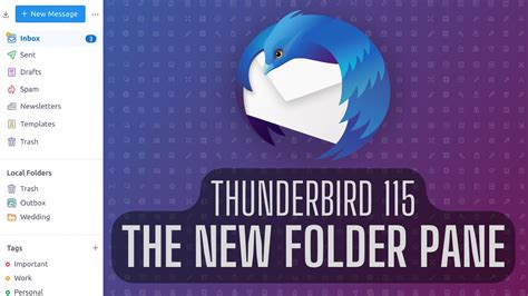 Thunderbird 115 Supernova Preview: The New Folder Pane