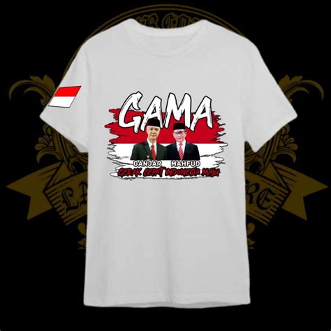 Jual Kaos Baju Ganjar Pranowo Mahfud Md Gama Premium Shopee