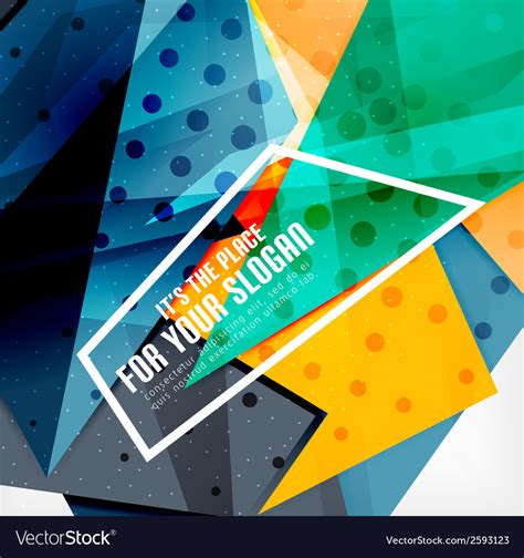 Modern 3d Glossy Overlapping Triangles Royalty Free Vector