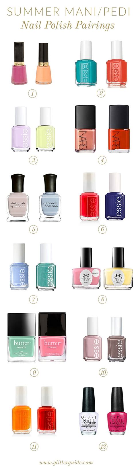 Summer Mani Pedi Combinations To Try Now Nail Color Combos