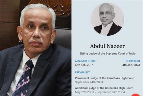 People S Judge Justice S Abdul Nazeer Ends SC Innings Ummid