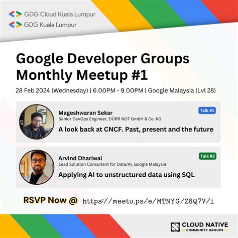 See Gdg Monthly Meetup At Google Developer Groups Gdg Cloud Kl