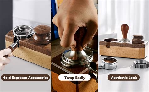 Amazon KILOGOGRAPH Espresso Tamping Station 58mm Wood Coffee