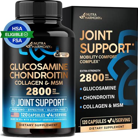 NUTRAHARMONY Glucosamine Chondroitin With Collagen MSM Joint