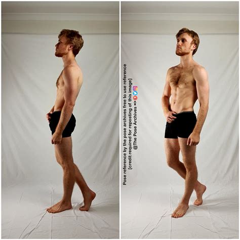 Male Standing Casual Profile And 34 Pose By Theposearchives On Deviantart