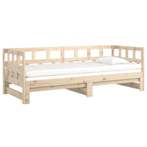 Vidaxl Pull Out Day Bed Solid Wood Pine X X Cm Vidaxl Co Uk