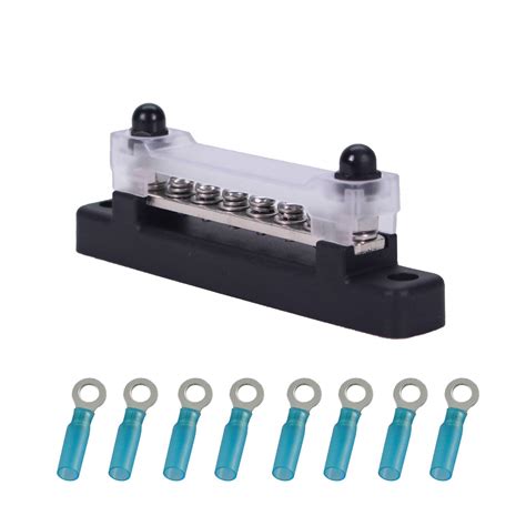 Buy 6 Terminal Bus Bar Kit 150A Bus Bar Block With Cover Heat