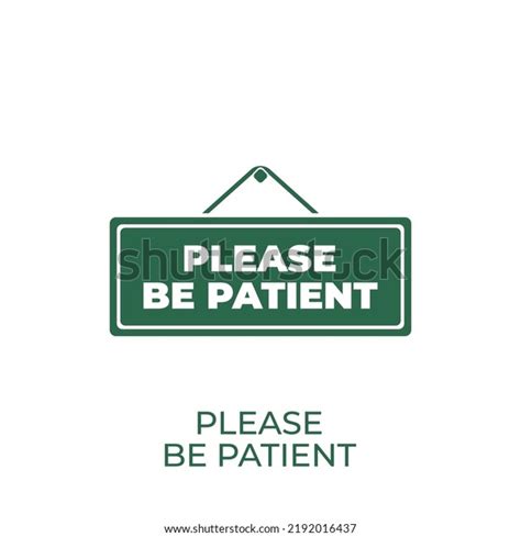 patient sign concept icon stock vector royalty