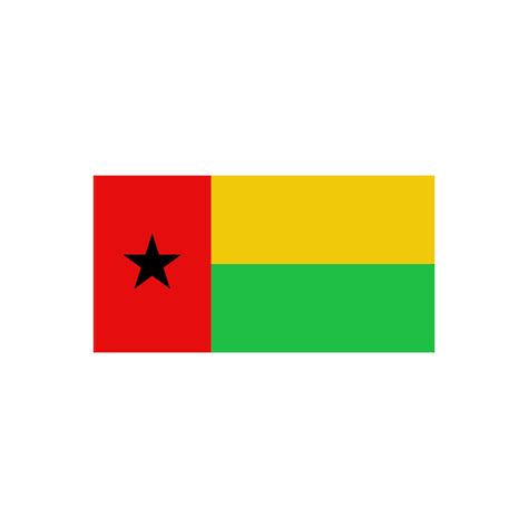 Premium Vector Guinea Bissau Flag Icon Vector